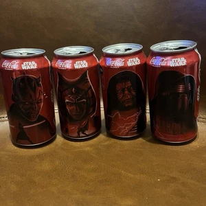 4x Star Wars Coca Cola Opened Cans Limited Edition Collectors 2025 - Bild 1 von 3