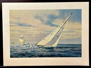 Vintage C.G. Evers Signed And Numbered Sailing Print “America’s Cup 1974” - Picture 1 of 4
