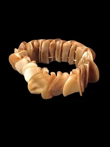 Natural brown oyster shell bracelet Brand New OOAK - Picture 1 of 2