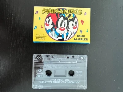 Rare Vintage 1994 ANIMANIACS Song Sampler Cassette Tape with Wakko, Yakko & Dot - Image 1 of 2