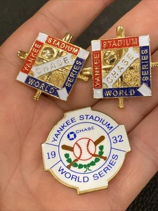 3 1994 The New York Yankees Chase 1932 World Series Baseball Pin Yankee Stadium - Picture 1 of 15