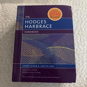 The Hodge's Harbrace Handbook Nineteenth 19th Edition HC w/2016 MLA Update - Imagen 1 de 5
