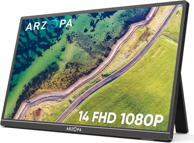 ARZOPA Monitor Portatile, 14.0 Pollici 1920x1080 FHD IPS Monitor Portatile - Immagine 1 di 4