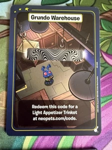 Neopets TCG Grundo's Warehouse CODE - Light Appetizer Trinket - Picture 1 of 1