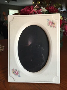 Weston Gallery Picture Frame Photo Beautiful Ivory Ceramic Floral Shabby Chic - Picture 1 of 9