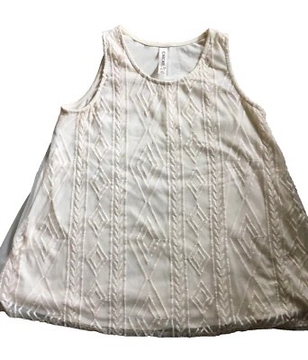 Camiseta sin mangas Cherokee para niñas talla XL 14/16 marfil Foto 1 de 4