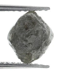 Cubiq Shape Natural Rough Loose Raw Grey Color 2.27 Ct Rare Diamond - Picture 1 of 2
