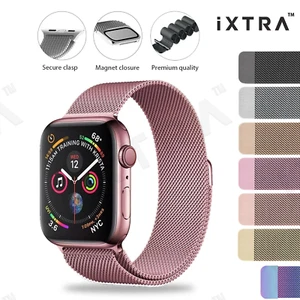 【iXTRA】Apple Watch Series 10 9 8 Ultra SE Milanese Magnetic Stainless Steel Band - Picture 1 of 22