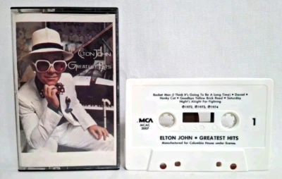 Vintage 1972 1973 1974 Elton John Greatest Hits Cassette Tape Classic Pop Rock - Image 1 of 4