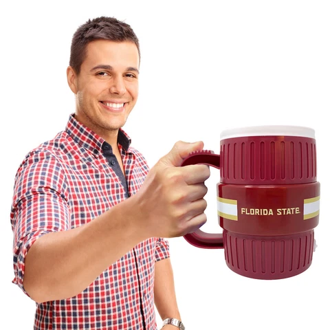 FLORDIA STATE SEMINOLES Water Cooler Mug - Beer Coffee Cup Stein Tailgating Gift Cover