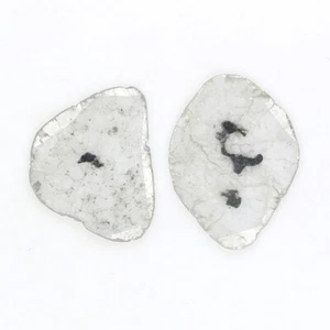 1.11 CT Natural Loose Slice Cut Diamond 10.50 MM Grey Color Slice Diamond LQ9837 - Picture 1 of 10