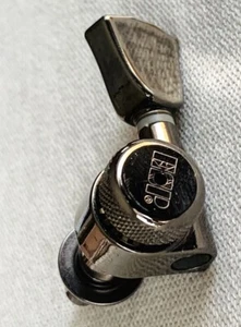 ESP Electric Guitar ESP Logo Treble Side Cosmo Black Locking Tuner Tuning Peg - Picture 1 of 10