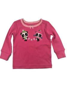 Gymboree Gymmies girls pajamas Girls 6 12 M Holiday Panda Bird Snow - Picture 1 of 6