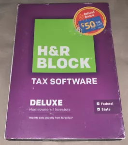 NUEVO CD de impuestos de lujo para propietarios/inversores federales + estatales sellado de impuestos h&r Block 2014 - Imagen 1 de 4