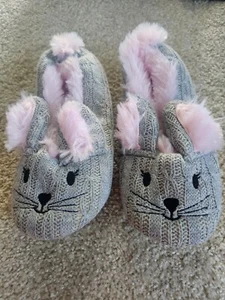Jessica Simpson Fuzzy Bunny Slippers Size M 7-8 NWT - Picture 1 of 8