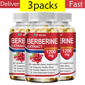 Premium Berberina HCL Extracto 1200mg Cápsulas - Azúcar en la Sangre Apoyo 180 pastillas NUEVO - Imagen 1 de 12