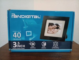 New In Box Pandigital 3.5” Digital Photo Frame, AC Adapter, USB Cable, Black - Picture 1 of 10
