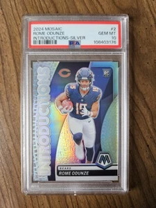 2024 Panini Mosaic - Introduzione Roma Odunze #2 Silver Prizm (RC) PSA 10 - Foto 1 di 3