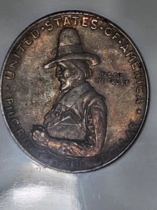 1920 Pilgrim Commerative 50c Half Dollar NGC MS63 Toned - Picture 1 of 9