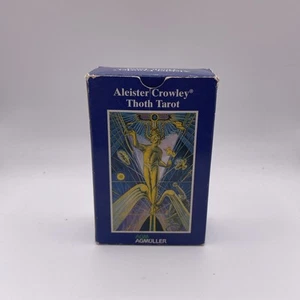Aleister Crowley Thoth Tarot Blue Box Used 10cm/6cm - Imagen 1 de 4