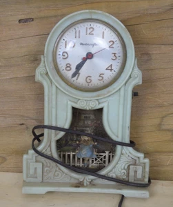 VTG 1950s Mastercrafters Motion Clock Girl On Swing Electric Mid-Century Model - Picture 1 of 7