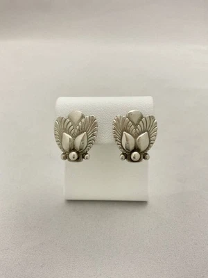 Brincos Georg Jensen 110 925 prata esterlina clipe acessório #060 - Imagem 1 de 4