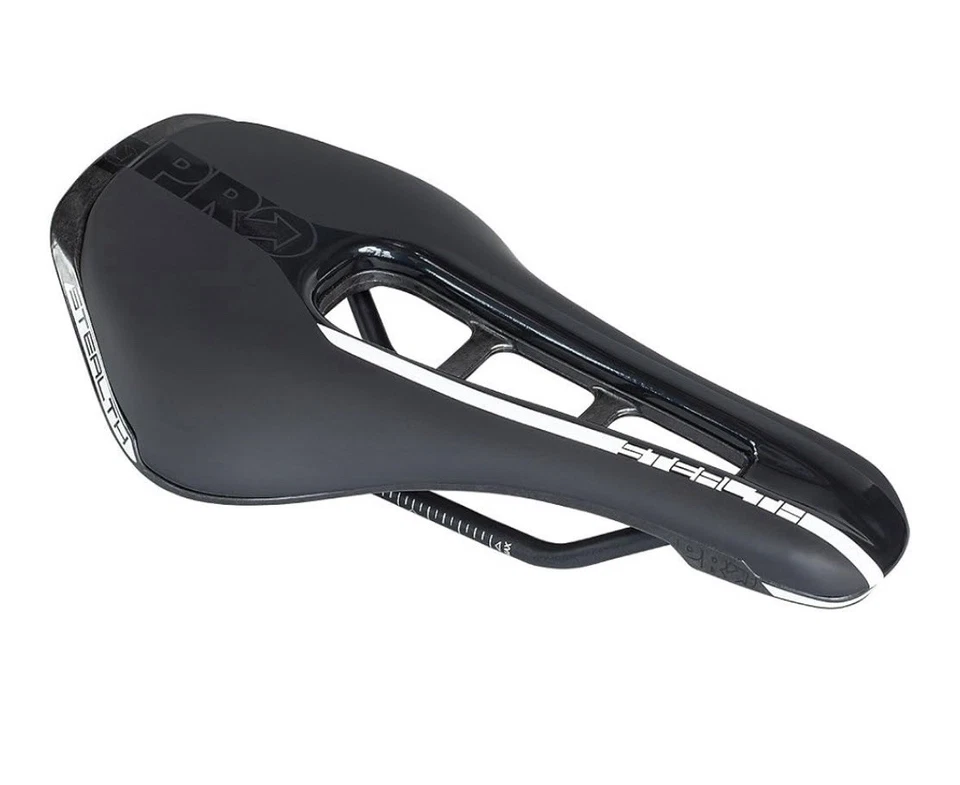 Sillín Shimano PRO STEALTH, riel de acero inoxidable de 7 mm, acolchado EVA, carcasa de carbono 142 mm Foto 1 de 3