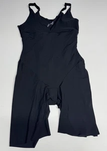 Maidenform Womens Shapewear Bodysuit Mid Thigh Shaper Black Size Large - Picture 1 of 6
