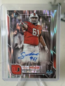 Bowman Chrome U Francis Mauigoa 1st Stealth Auto 2025 #BCA-FM Miami ⭐️ - Imagen 1 de 2