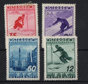 AUSTRIA (SXJ515) Sg 788-91 - 1936 Skiing issue - Lightly hinged - Picture 1 of 1