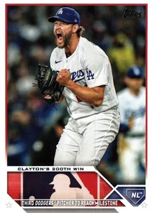 Tarjeta de béisbol Clayton Kershaw P Dodgers Topps #US202 2023 - Imagen 1 de 2
