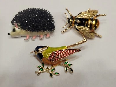 胸针翻领 批量 刺猬 漂亮的鸟 蜜 动物 昆虫 Bug 批量 珠宝 P40 — 第 1/4 张图片