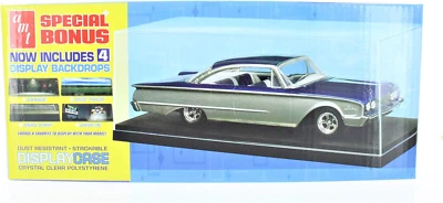 1:25 Scale Clear Polystyrene Car Model Display Case W/4 Backdrops 600/12 - Image 1 of 4