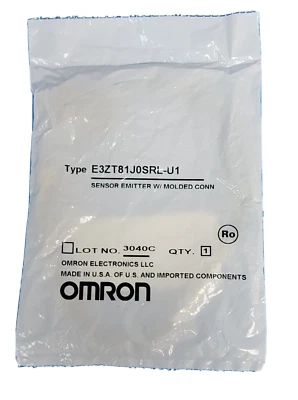 NEW OMRON E3ZT81J0SRL-U1 SENSOR EMITTER W/ MOLDED CONN - Image 1 of 3