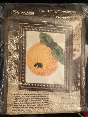  Kit de imágenes perforadas "naranja" Lee Wards de colección nuevo 1973 Foto 1 de 2