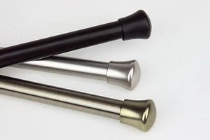 Endcap 3/4” Adjustable Window Drapery Curtain Rod 28"-170" (4 sizes, 3 colors) - Picture 1 of 1