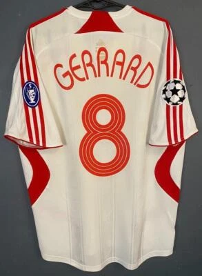 CAMISETA DE FUTBOL HOMBRE LIVERPOOL 2007/2008 UEFA STEVEN GERRARD TALLA S Foto 1 de 4