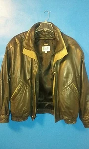 Maxima Lederjacke Mantel XL LG L Basic Vintage Herren - Bild 1 von 6