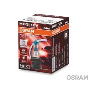 1 x OSRAM NIGHT BREAKER® LASER HB3 NEXT GENERATION HALOGEN HEADLIGHT LAMP 12V - Picture 1 of 3