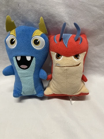 Slugterra Joules Bludgeon Plush Doll Stuffed Toy 7” Inches Blue Red Lot Of 2 Cover
