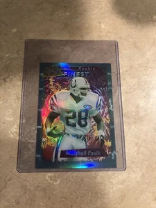 1995 Topps Finest - Marshall Faulk #125 Jumbo Refractor NO 4 OF 22 Rare! - Picture 1 of 2