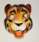Vintage Halloween Lion Tiger Mask Only Realistic Thin Plastic