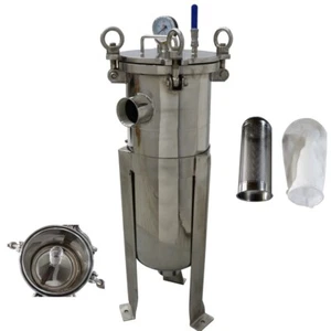 Filtro de bolsa 1# filtro de acero inoxidable filtración de fluido 120 PSI 2" NPT entrada/salida 0,25 m² - Imagen 1 de 16