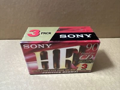 Lot De 3 Cassettes K7 Audio Vierge / Tape : SONY  Hf 90 / Type I - NEUVE - - Photo 1/4
