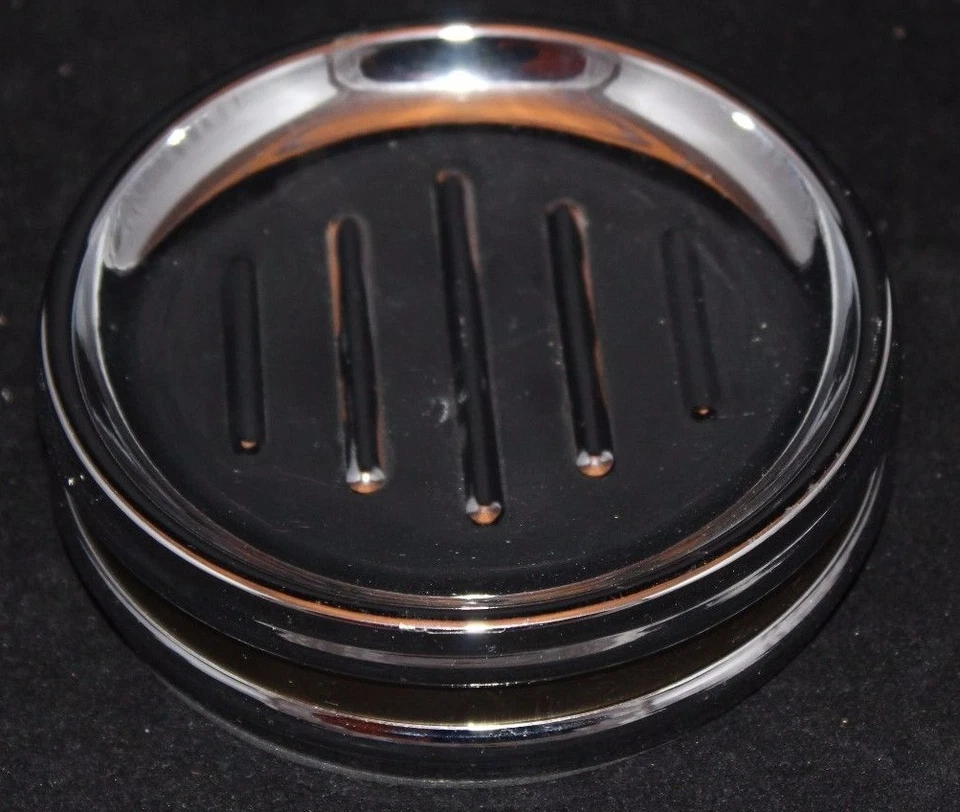 Jabonera redonda cromada Cannon Halston  Foto 1 de 1