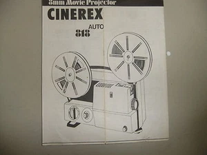 Instructions cine projector CINEREX auto 818 8mm - CD/Email - Picture 1 of 2