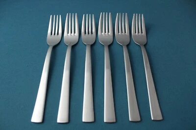 6 Salad Forks JA Henckels PAVILLION 18/10 Stainless 6 7/8" - Image 1 of 4