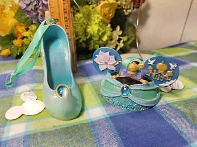 Disney Jasmine Shoe and Ear hat ornaments as shown New with tags - Image 1 of 4