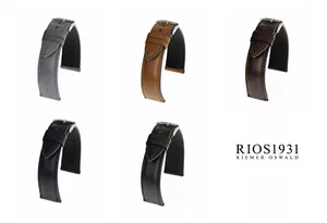 RIOS1931 Merino - Watch Strap from Lamb Leather (47) - 5 Colours - 4 Stegbreiten - Picture 1 of 7