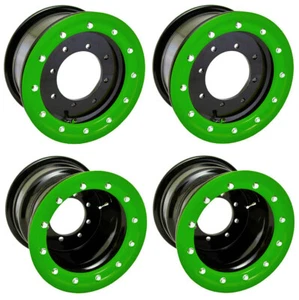 Raptor 350 250 125  Front Rear Wheels Beadlock 10x5 9x8 Alba Racing BG41 - Picture 1 of 6